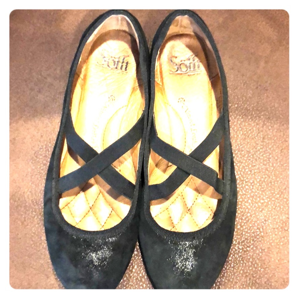 Ballerina flats, gently used, like new
